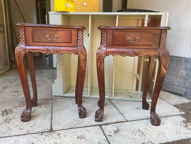 Unfinished side tables