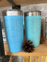 Load image into Gallery viewer, Cat Mom Stainless Tumbler ****TEAL