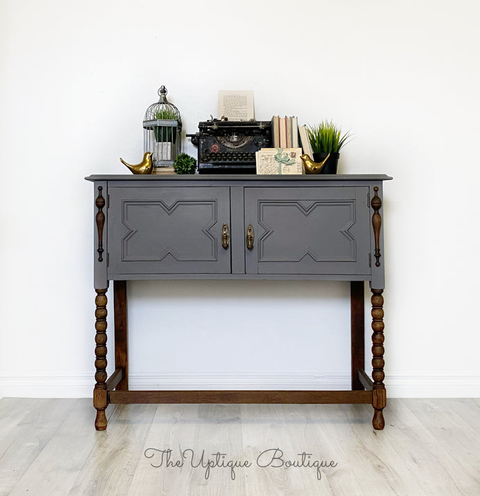 Antique solid wood cabinet table buffet sideboard