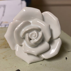 Floral ceramic drawer pulls knobs