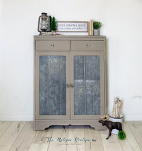Load image into Gallery viewer, Rustic cottage chic solid wood cabinet storage unit