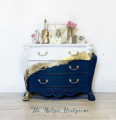 Modern metallic chic Bombay chest dresser entryway side table sideboard buffet