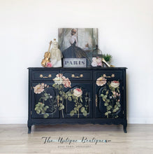 Load image into Gallery viewer, Parisian chic solid wood sideboard buffet server credenza cabinet