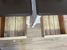 Load image into Gallery viewer, Modern farmhouse cottage chic solid wood nightstands side tables
