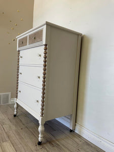 Modern farmhouse solid wood tallboy dresser chest of drawers