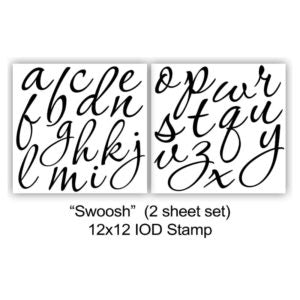 Swoosh Stamp 12 x 12 2 sheets