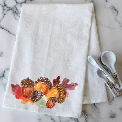 Autumn Acorn Kitchen Towel